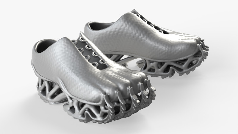 Shoes 02 3D प्रिंट मॉडल .c4d .max .obj .3ds .fbx .stl .blend 
