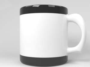 black and white cup 3D Model