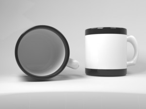 black and white cup 3D Model