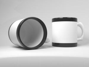 black and white cup 3D Model