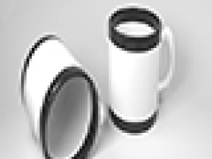black and white cup 3D Model