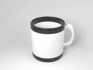 black and white cup 3D Model