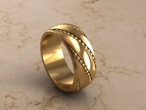 wedding ring 2 Model 3D