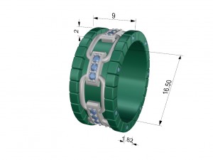 wedding ring 3 3D 모델