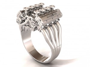 maserati engine 3D 모델