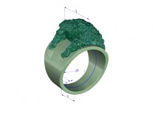 ring bear 3D 모델