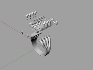 ring engine 3D मॉडल