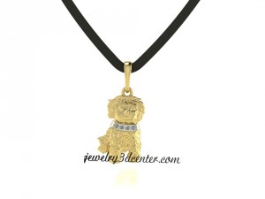 pendant dog Model 3D