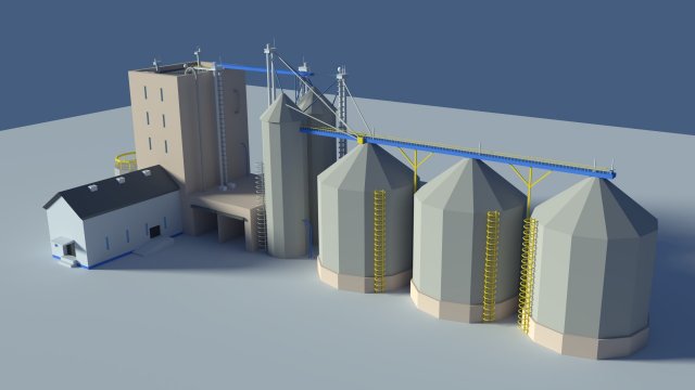 low poly cartoony feed plant Model 3D .c4d .max .obj .3ds .fbx .stl .blend