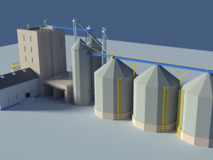 low poly cartoony feed plant 3D Model