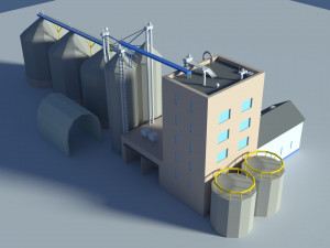 low poly cartoony feed plant Model 3D