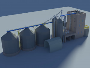 low poly cartoony feed plant Model 3D
