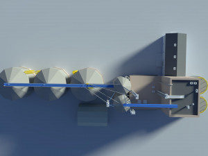 low poly cartoony feed plant Model 3D