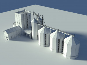 low poly cartoony feed plant Model 3D