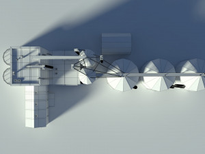 low poly cartoony feed plant Model 3D