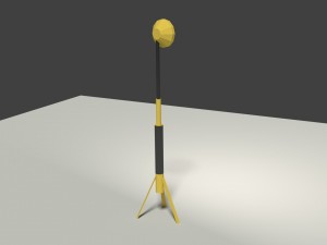 low poly industrial light 3D Модель