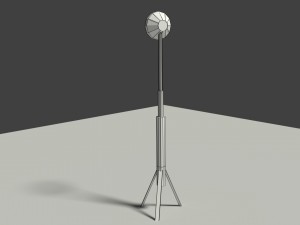 low poly industrial light 3D Модель