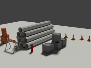 industrial misc elements pack Modelo 3D