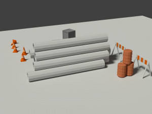 industrial misc elements pack 3D 모델