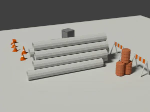 industrial misc elements pack 3D Model