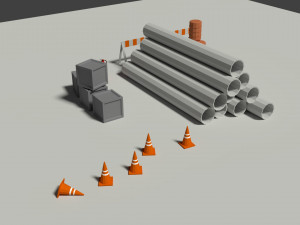 industrial misc elements pack 3D 모델