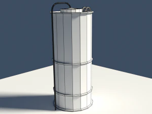 low poly silo 3D Model