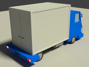 low poly truck model 3D Model