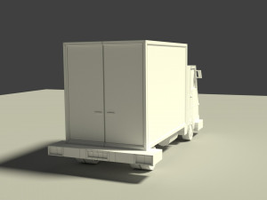 low poly truck model Modèle 3D