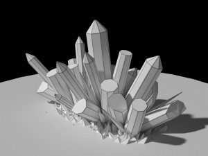 quartz model Modelo 3D