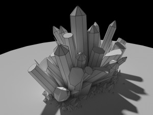 quartz model Modelo 3D