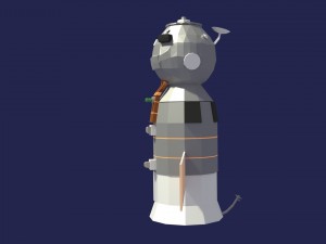 low poly cartoony soyuz 3D Model