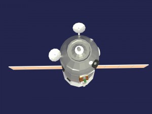 low poly cartoony soyuz 3D Model