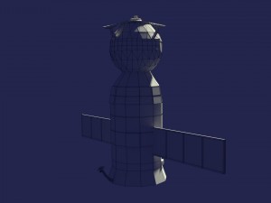 low poly cartoony soyuz 3D Model