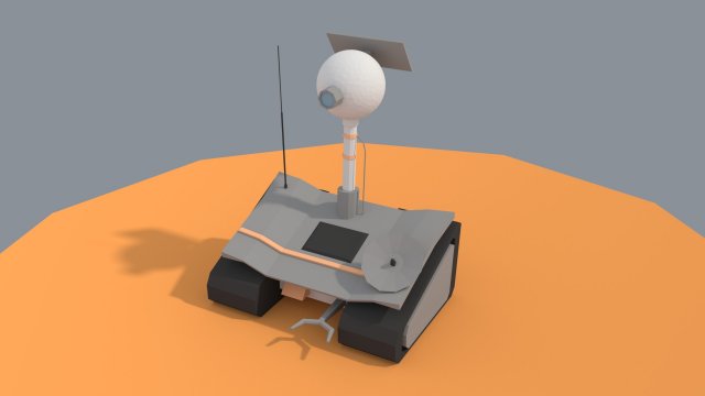 low poly cartoony planet rover 3D Модель .c4d .max .obj .3ds .fbx .stl .blend 