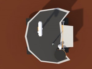 low poly cartoony planet rover 2 3D Model