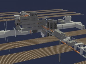 low poly iss model Model 3D