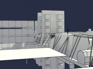 low poly iss model Model 3D