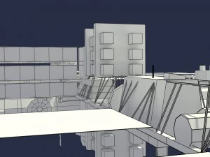 low poly iss model 3D Model