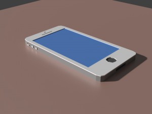low poly iphone model 3D मॉडल