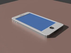 low poly iphone model 3D Model