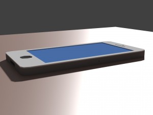 low poly iphone model 3D मॉडल