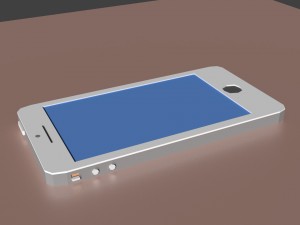 low poly iphone model 3D मॉडल