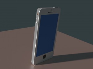 low poly iphone model 3D मॉडल