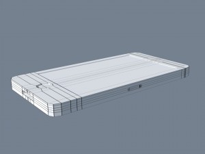 low poly iphone model 3D मॉडल