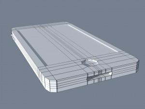 low poly iphone model 3D मॉडल