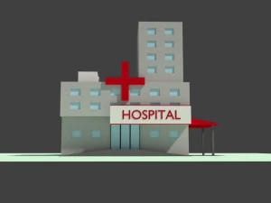 低聚医院 3D 模型