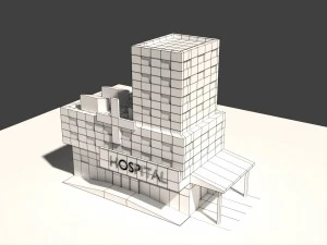 低聚医院 3D 模型