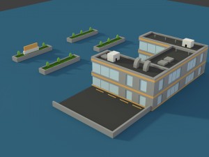 low poly hospital 2 3D 模型