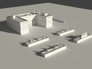low poly hospital 2 3D 模型