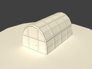 low poly greenhouse 3D Модель